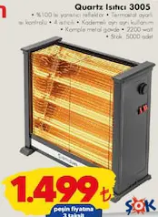ŞAMDAN QUARTZ ISITICI 2200 W